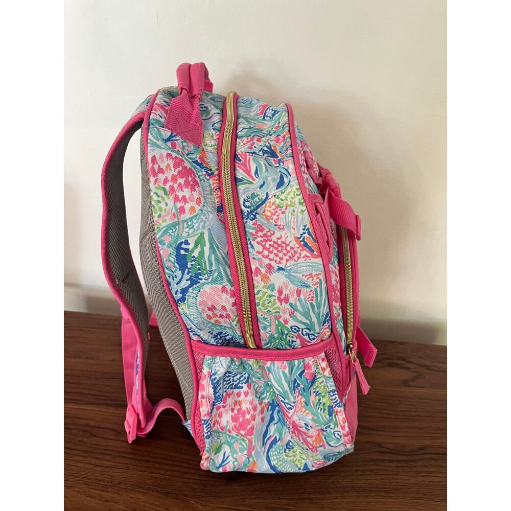 Lilly Pulitzer for Pottery Barn Kids Mackenzie Mermaid Cove Backpack School - Picture 5 of 9